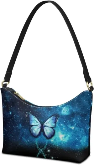 Small Crescent Shoulder Bag Underarm Purse for Women Ladies Lightweight Pu Leather Tote Bag Clutch Handbag Travel