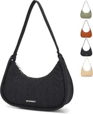 Small Handbag Shoulder Bag for Women/Ladies, Trendy Armpit Bag Quilted Underarm Bag Jacquard Evening Bag