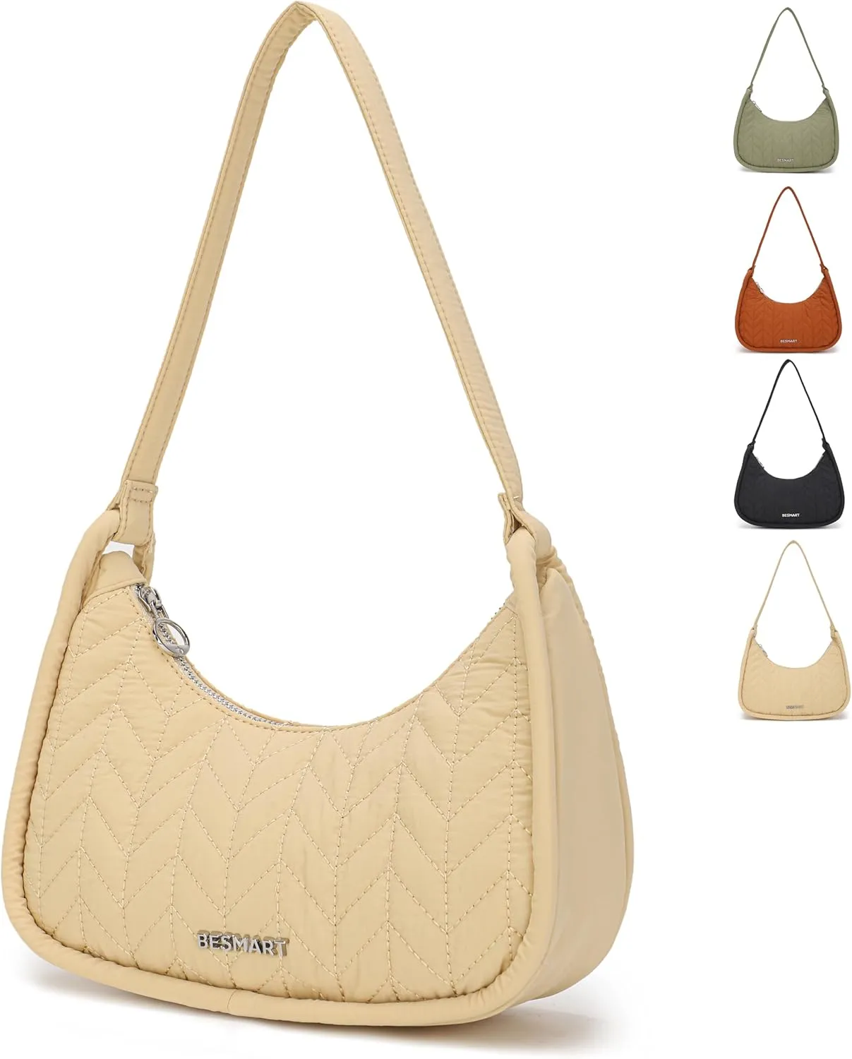 Small Handbag Shoulder Bag for Women/Ladies, Trendy Armpit Bag Quilted Underarm Bag Jacquard Evening Bag