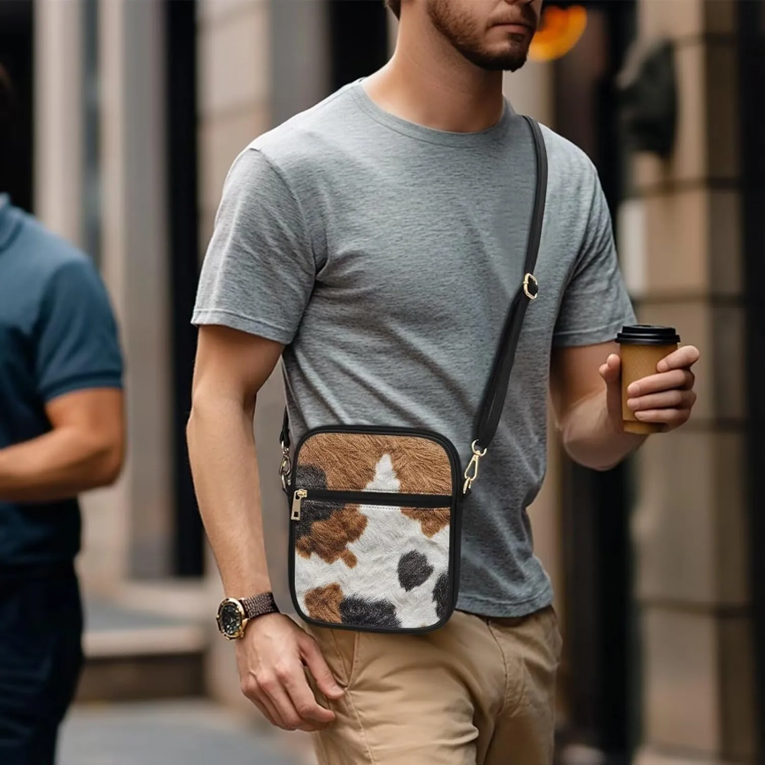 Small Messenger Bag for Women Crossbody with Zipper Closure Fashion Tote Bag for Women Leather