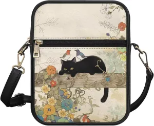 Small Messenger Bag Office Briefcase Crossbody Travel Bag for Women and Men with Inner Card Slot for Cash Work Bag