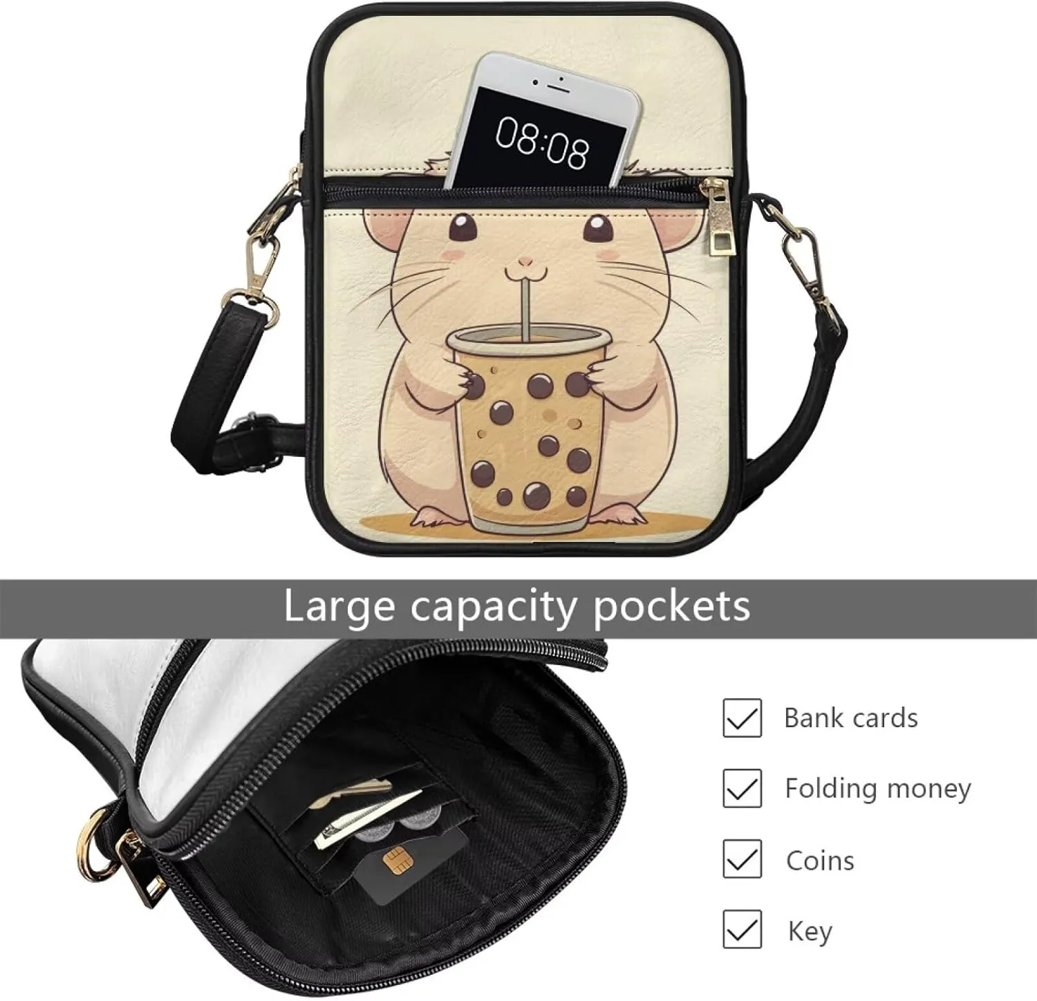 Small Messenger Bag Purse Lightweight Small Satchel Cell Phone Purses Travel Pouch Shoulder Bag for Women