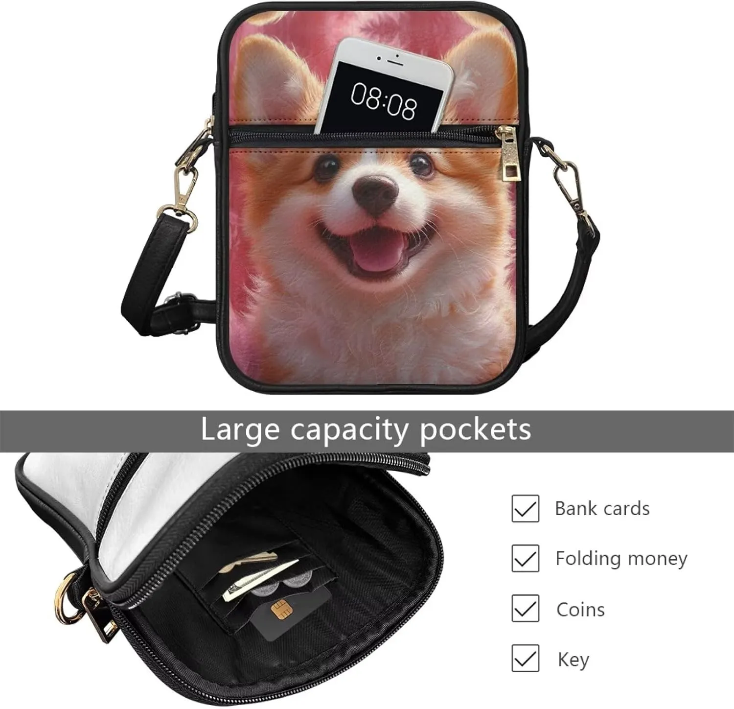 Small Messenger Bag Purse Lightweight Small Satchel Cell Phone Purses Travel Pouch Shoulder Bag for Women