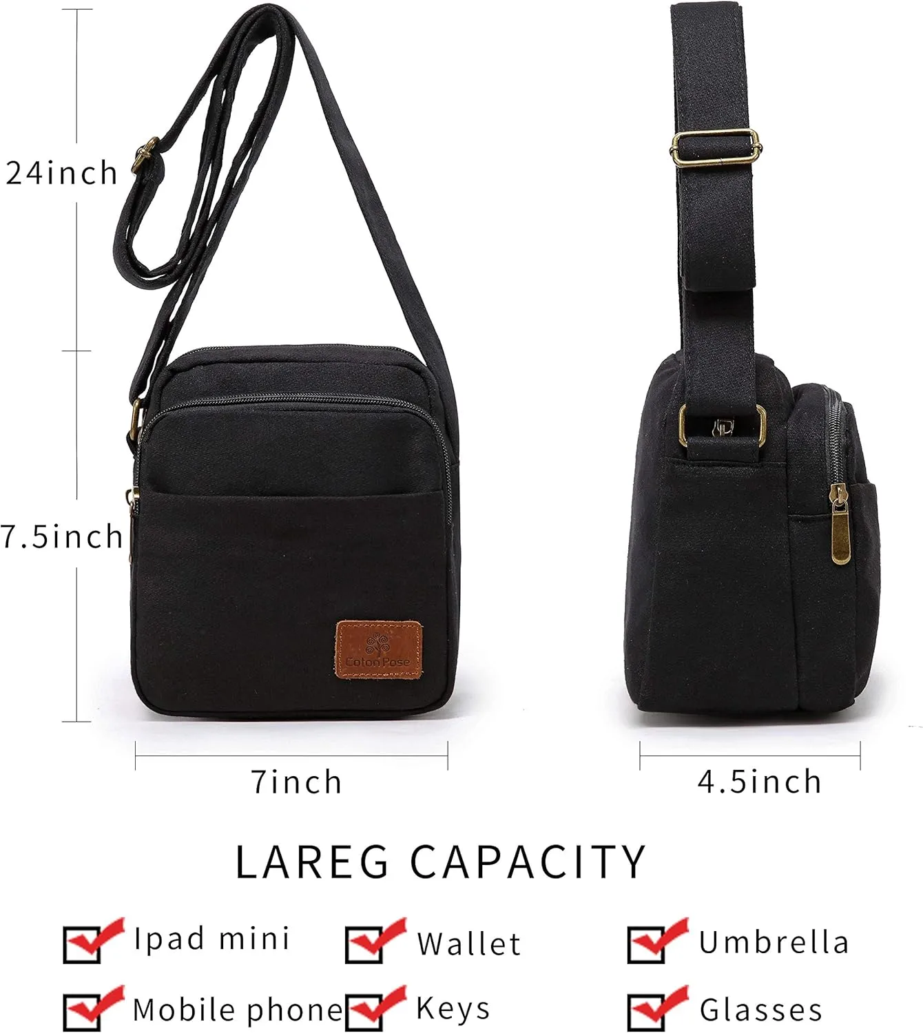 Small Mini Hippie Crossbody Bag Top Zip Canvas Sling Bag Jacquard cloth Hobo Handmade Bags