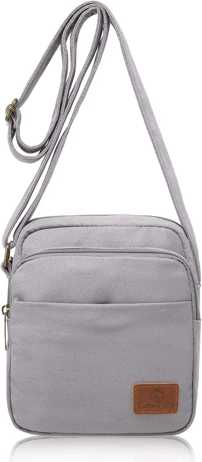Small Mini Hippie Crossbody Bag Top Zip Canvas Sling Bag Jacquard cloth Hobo Handmade Bags