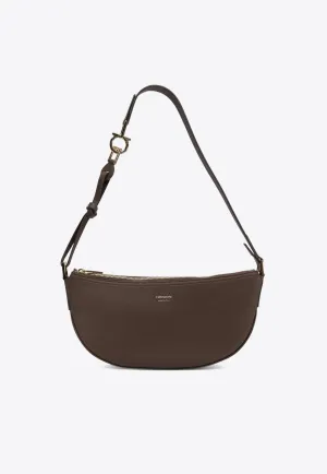 Small Smile Hobo Bag in Leather