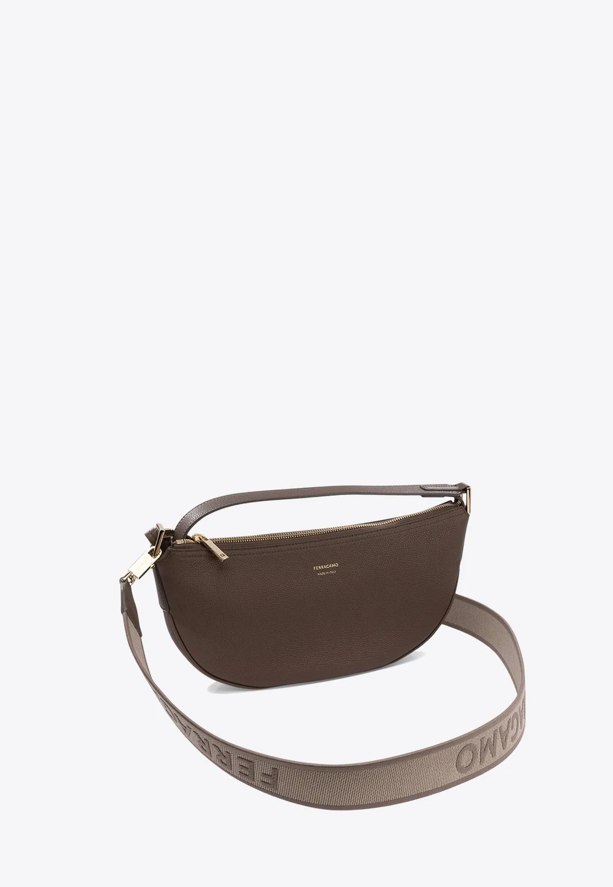 Small Smile Hobo Bag in Leather