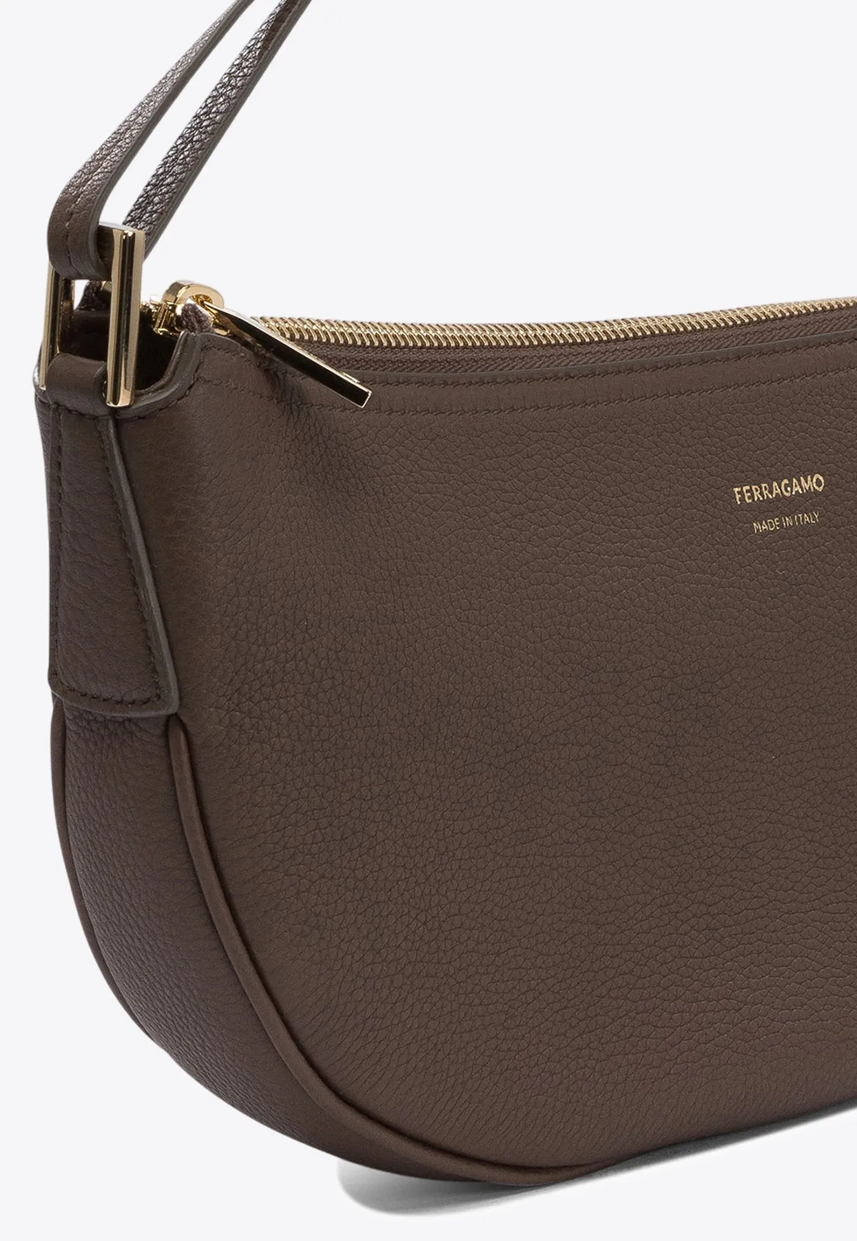 Small Smile Hobo Bag in Leather