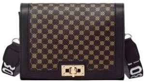 Small Vinnbtage Pliaid Shoulder Bag with Chimc Designer Crossbody