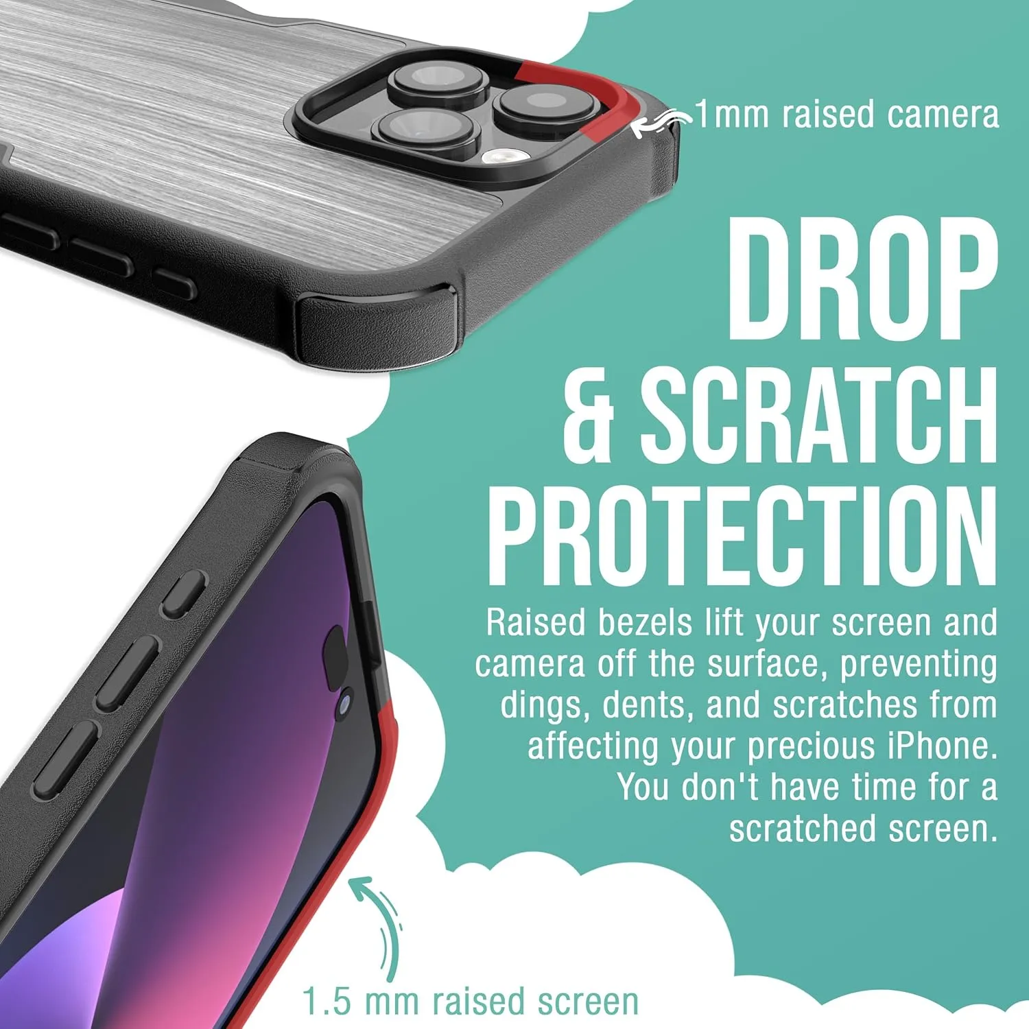 Smartish® iPhone 15 Pro Max Protective Magnetic Case - Gripzilla Compatible with MagSafe [Rugged Heavy Duty Slim Grip Armor Cover] w/Drop Tested Protection for Apple iPhone 15 Pro Max - Graspin' Aspen