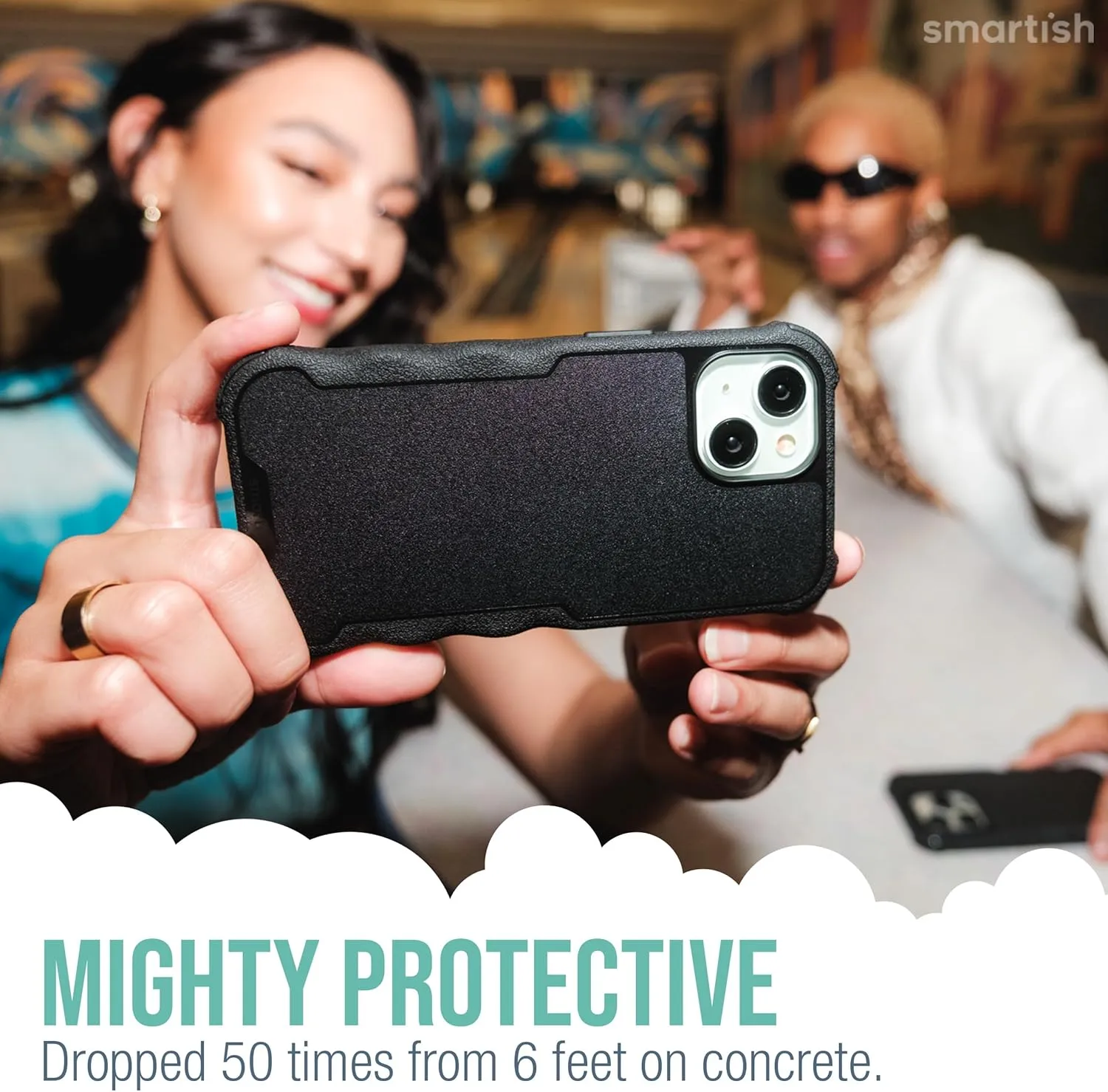Smartish® iPhone 15 Pro Max Protective Magnetic Case - Gripzilla Compatible with MagSafe [Rugged Heavy Duty Slim Grip Armor Cover] w/Drop Tested Protection for Apple iPhone 15 Pro Max - Graspin' Aspen