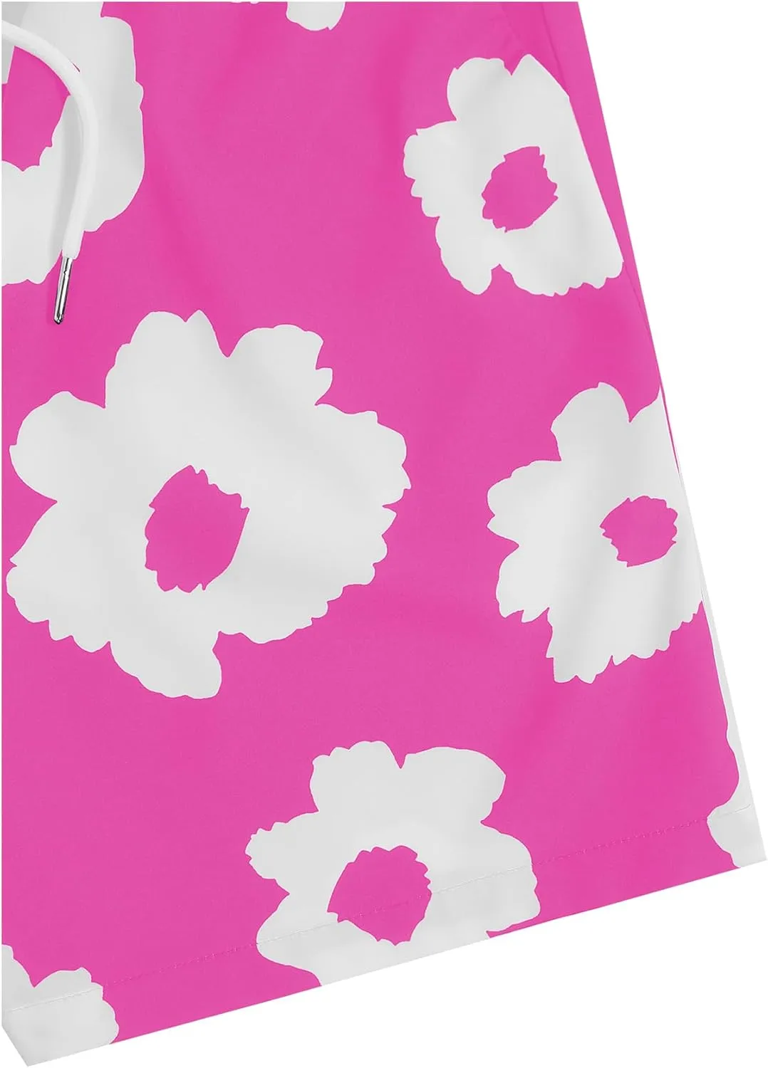 SOLY HUX Men's Floral Graphic Print Drawstring High Waist Shorts Casual Shorts with Pockets