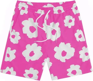 SOLY HUX Men's Floral Graphic Print Drawstring High Waist Shorts Casual Shorts with Pockets