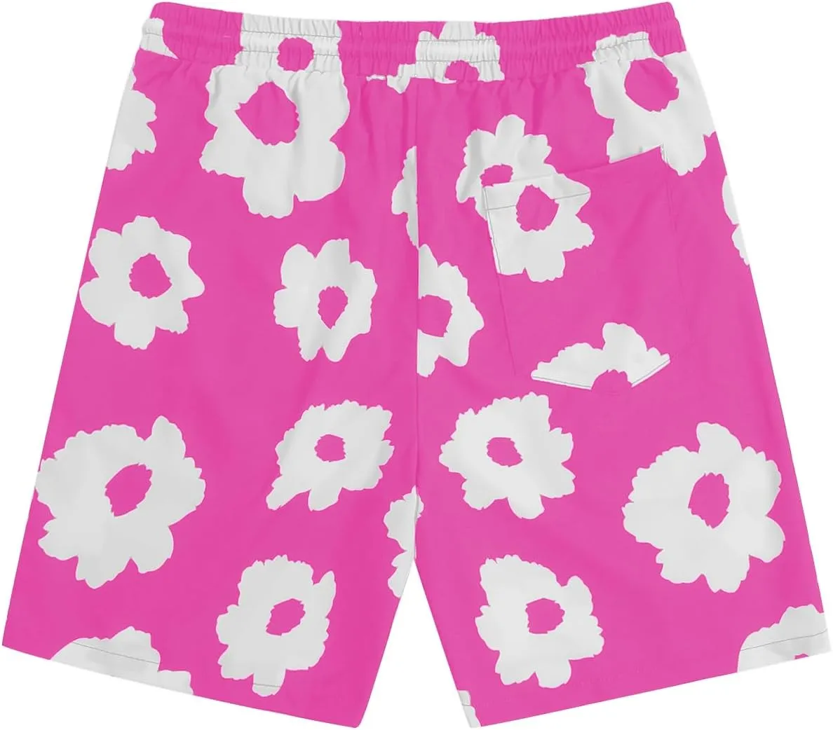 SOLY HUX Men's Floral Graphic Print Drawstring High Waist Shorts Casual Shorts with Pockets