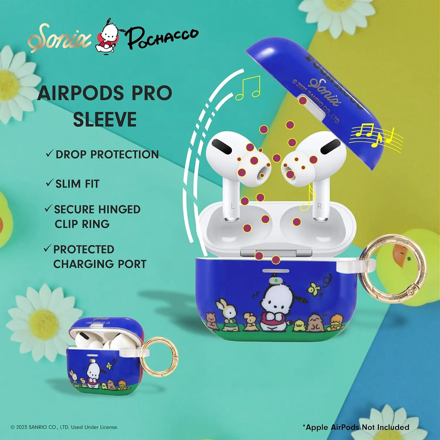 Sonix x Sanrio Cases for AirPods Pro (1st Gen) - Hard Cover, Protective Case for Apple AirPods Pro Gen 1 | Classic Pochacco