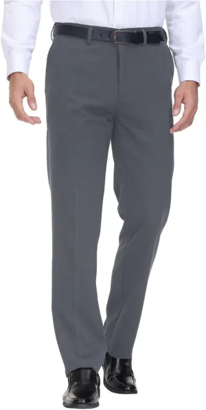 Soojun Men's Classic Fit Hidden Expandable Waist Flat Front Dress Pant