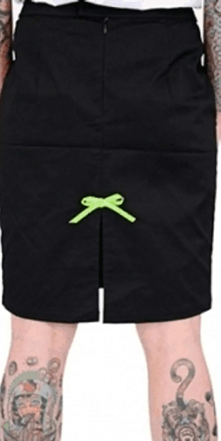 Sourpuss Vixen Zombie Bat Black Pencil Skirt from Clothing