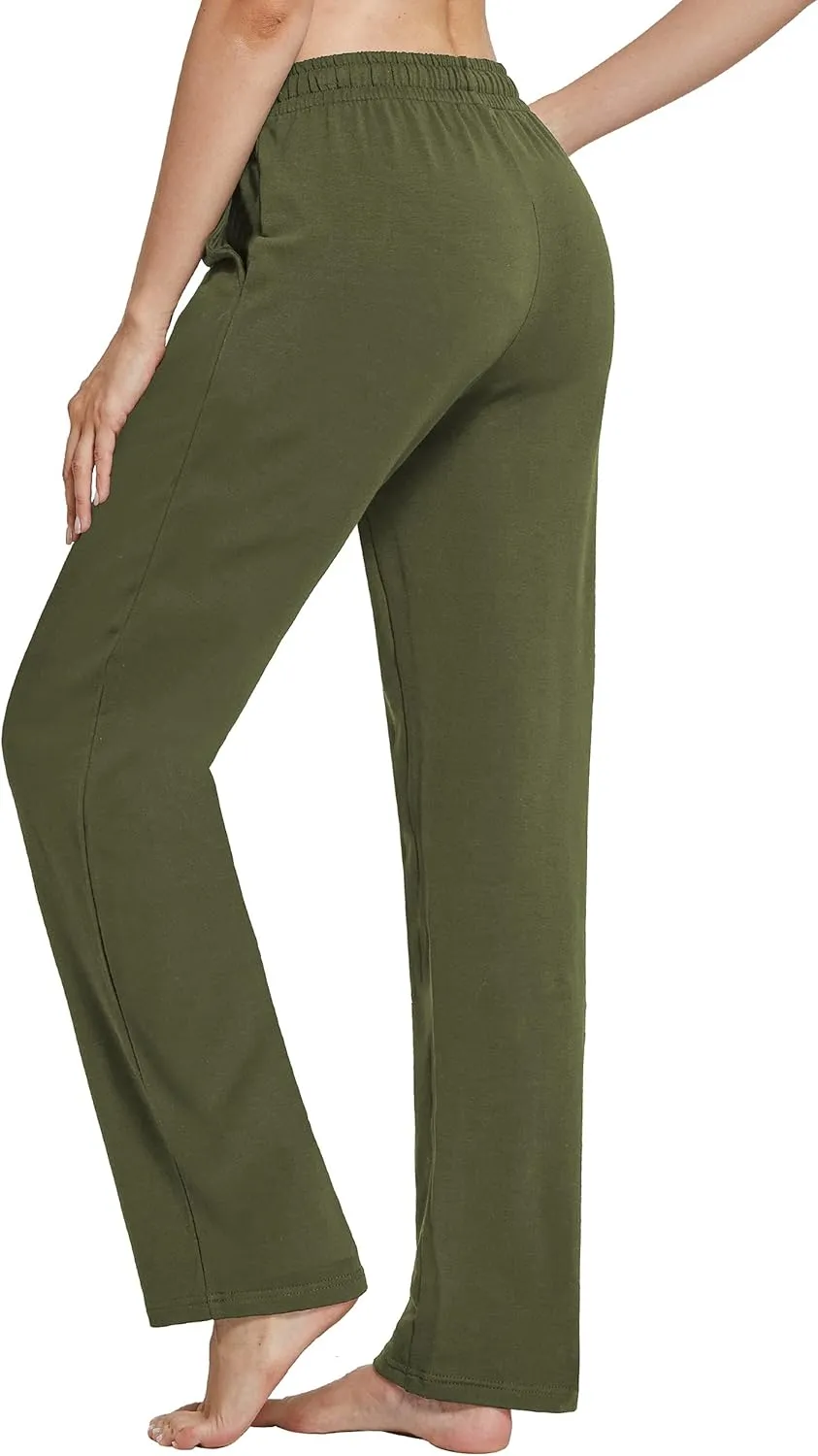 SPECIALMAGIC Women Yoga Sweatpants Pajama Wide Leg Cotton Drawstring Lounge Pants Leisure