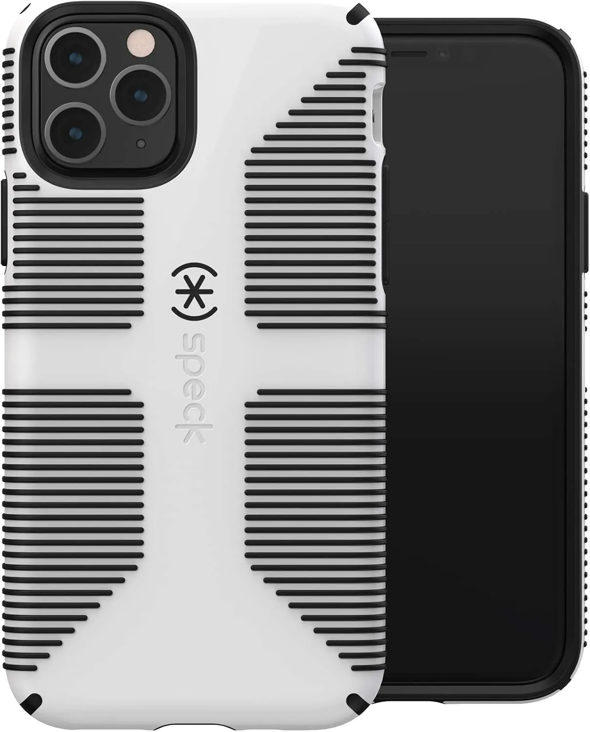Speck CandyShell Grip iPhone 11 Pro Case, White/Black (128835-1909)