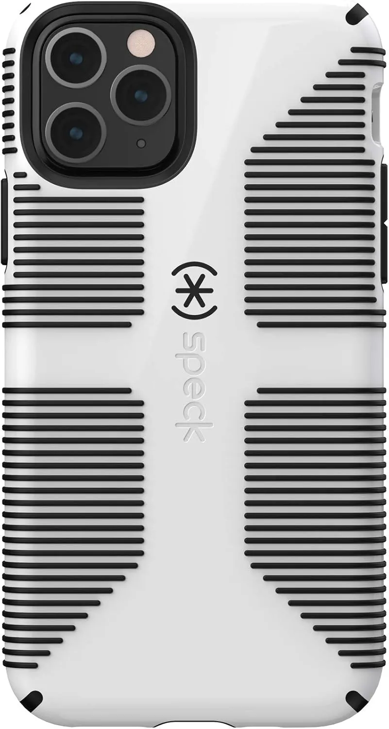 Speck CandyShell Grip iPhone 11 Pro Case, White/Black (128835-1909)