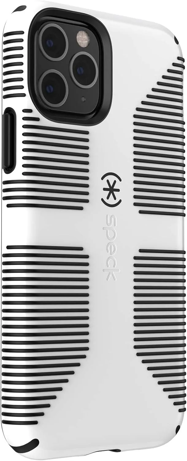 Speck CandyShell Grip iPhone 11 Pro Case, White/Black (128835-1909)