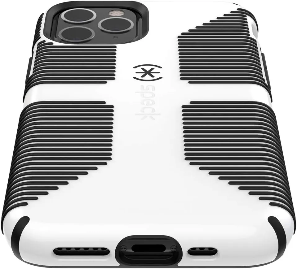 Speck CandyShell Grip iPhone 11 Pro Case, White/Black (128835-1909)