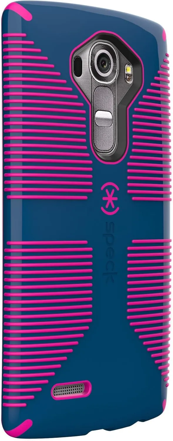 Speck Products CandyShell Grip Case for LG G4 - Frustration-Free Packaging - Deep Sea Blue/Lipstick Pink