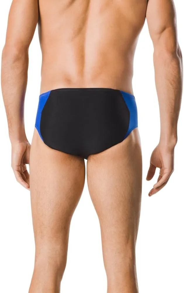 Speedo Men's Swimsuit Brief Endurance  Splice Team Colors