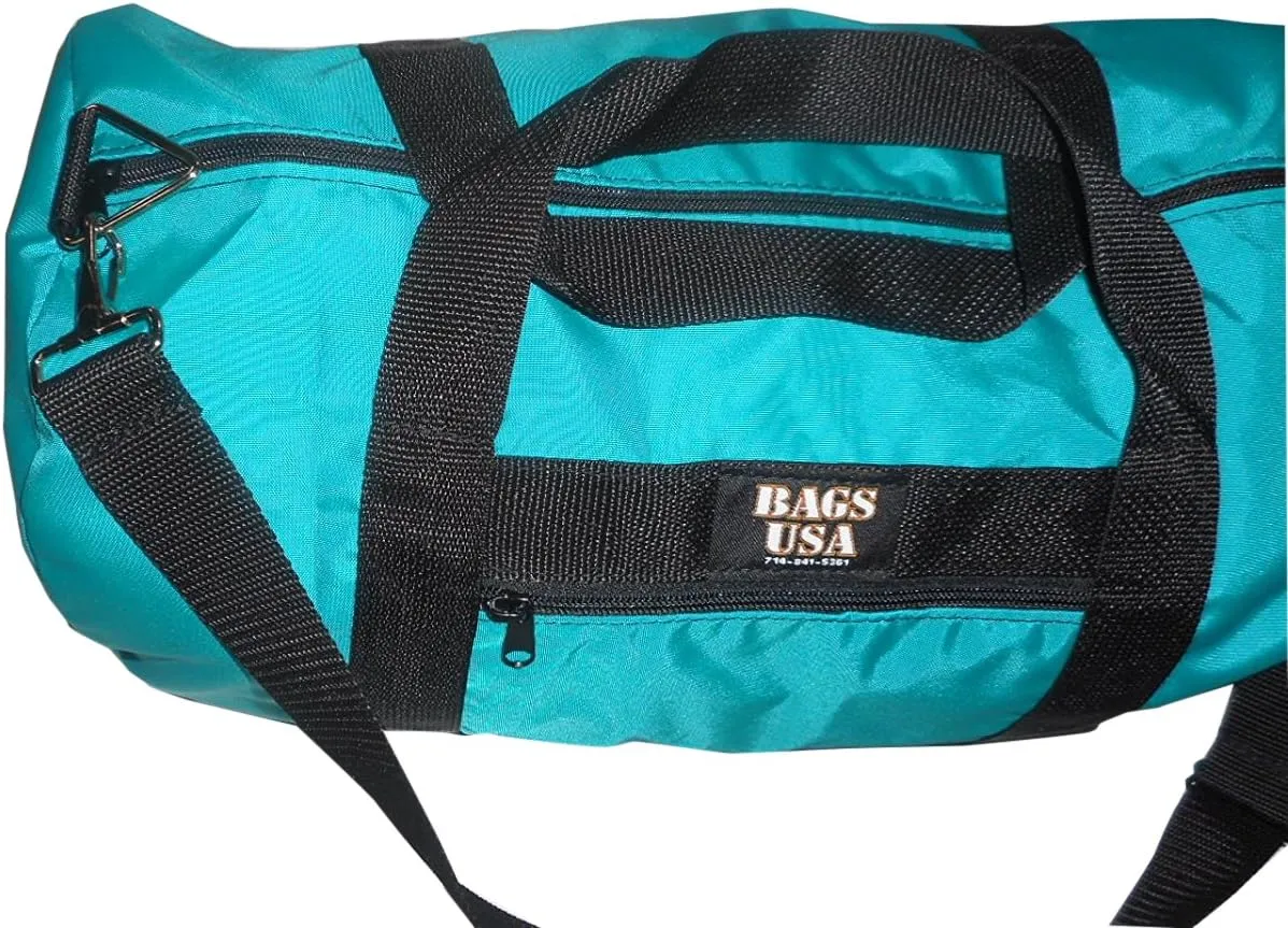 Sport Gym Or Travel Bag With Side Pocket To Hold Id,Keys Or Cellphone Made in USA. Made In USA.
