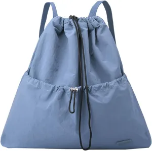 Sports New Drawstring Backpack Gym Bag for Women Men, Water-Resistant Drawstring Bag for Workout Travel