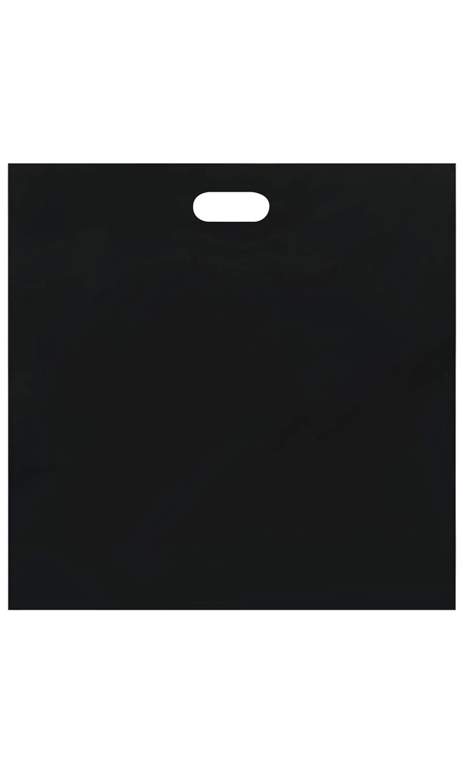 SSWBasics Jumbo Black Plastic Merchandise Bags - Large Merchandise Bags, Low Density, 20”W x 5”D x 20”H, Case of 500