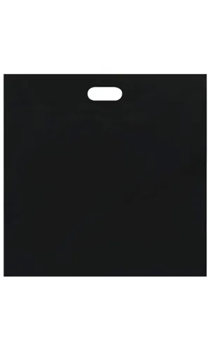 SSWBasics Jumbo Black Plastic Merchandise Bags - Large Merchandise Bags, Low Density, 20”W x 5”D x 20”H, Case of 500