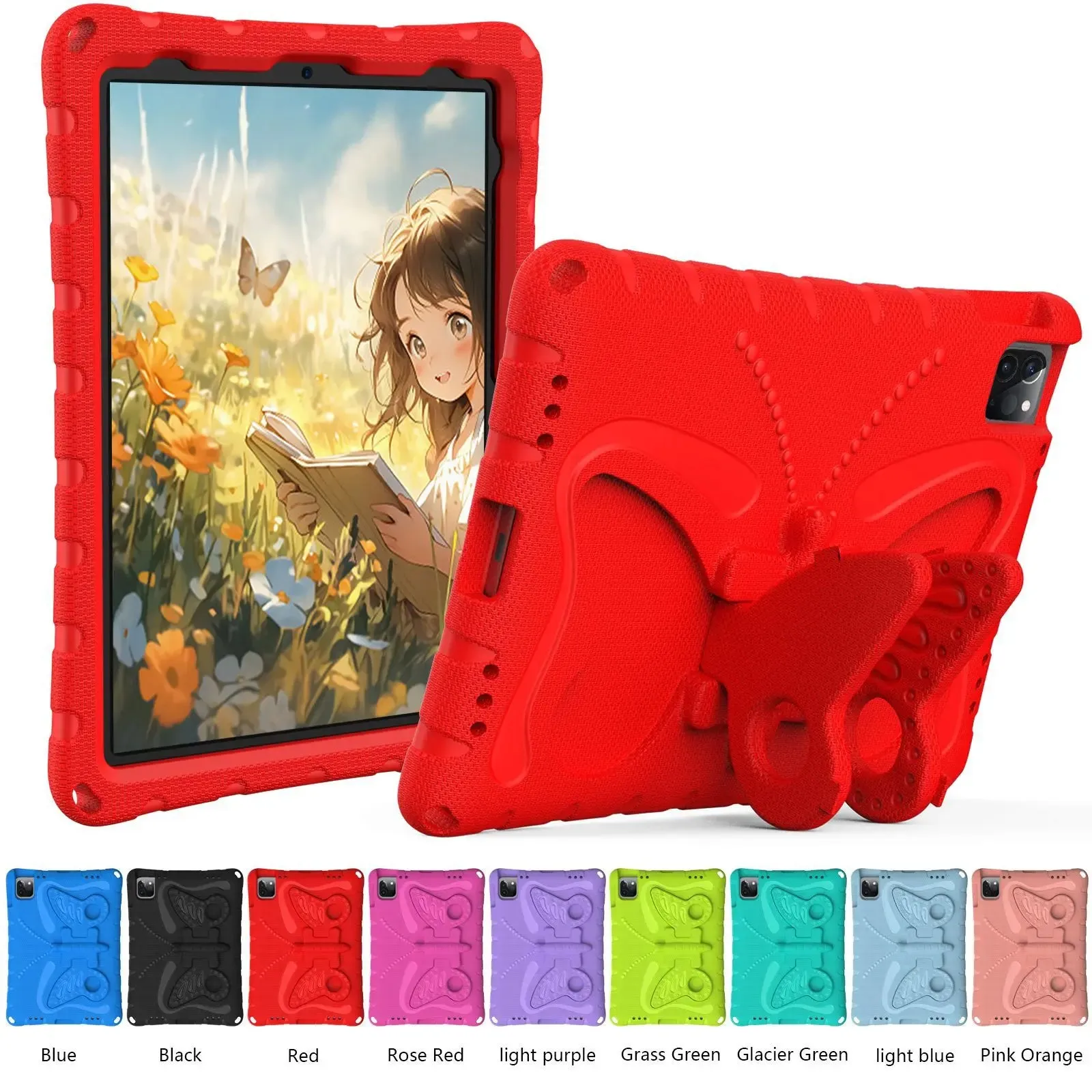 Stand Cases EVA Kids Case for iPad Pro 11 12.9 13 Shockproof Cover iPad 10.2 10.9 7 8 9 10th Gen Shell iPad Air 4 5 6 Mini 1 2 3