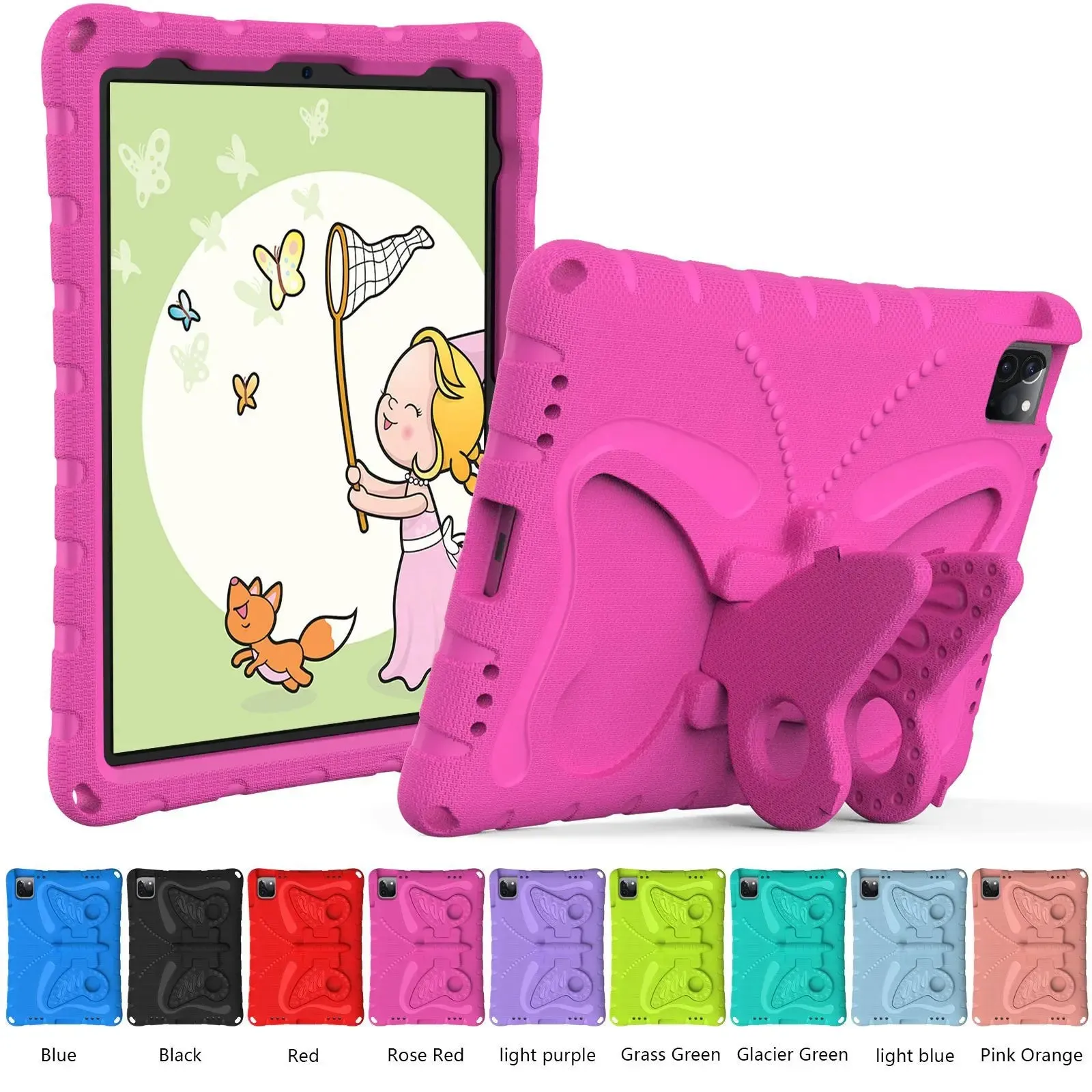 Stand Cases EVA Kids Case for iPad Pro 11 12.9 13 Shockproof Cover iPad 10.2 10.9 7 8 9 10th Gen Shell iPad Air 4 5 6 Mini 1 2 3