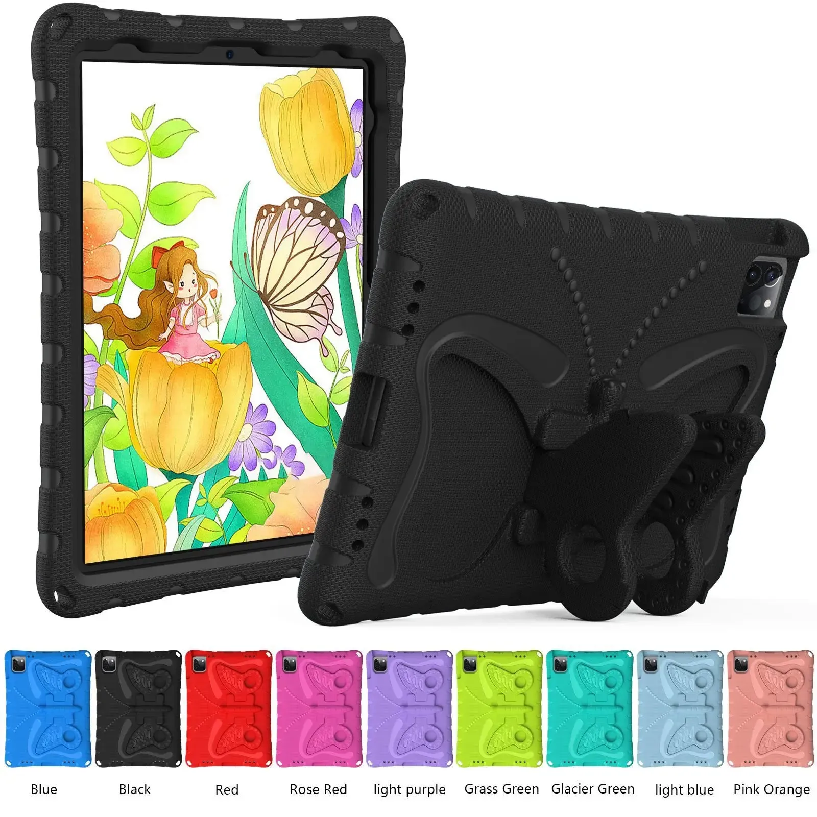 Stand Cases EVA Kids Case for iPad Pro 11 12.9 13 Shockproof Cover iPad 10.2 10.9 7 8 9 10th Gen Shell iPad Air 4 5 6 Mini 1 2 3