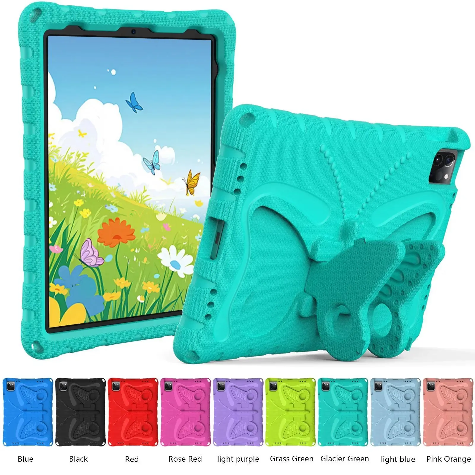 Stand Cases EVA Kids Case for iPad Pro 11 12.9 13 Shockproof Cover iPad 10.2 10.9 7 8 9 10th Gen Shell iPad Air 4 5 6 Mini 1 2 3