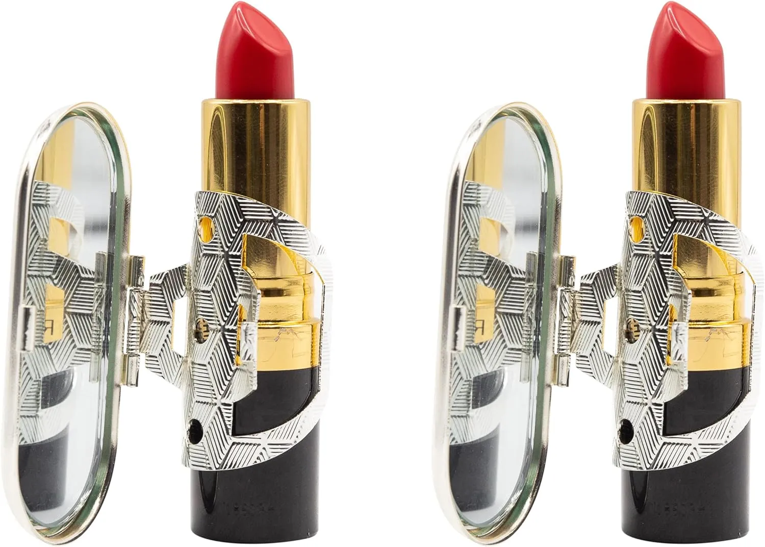 Stephanie Imports Set of 2 Clip-On Round Lipstick Mirrors (Dinosaurs)