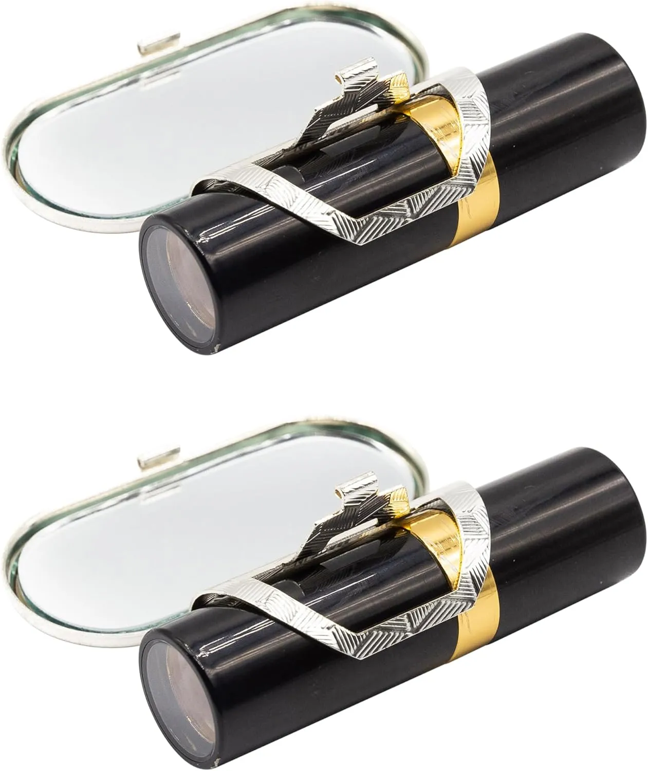 Stephanie Imports Set of 2 Clip-On Round Lipstick Mirrors (Dinosaurs)