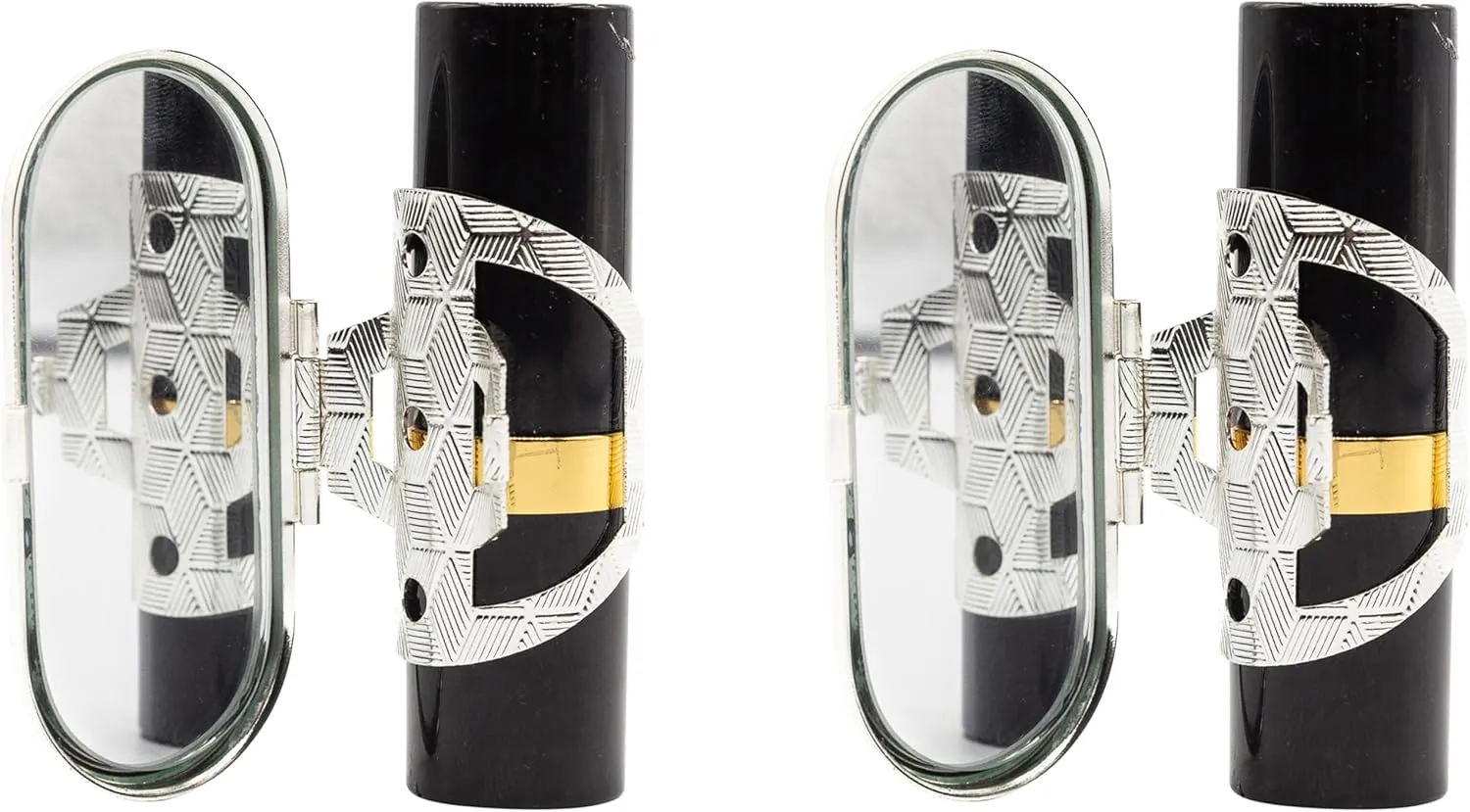 Stephanie Imports Set of 2 Clip-On Round Lipstick Mirrors (Dinosaurs)