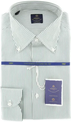 Stripes Button Down Button-Down Collar Cotton Slim Fit Dress Shirt