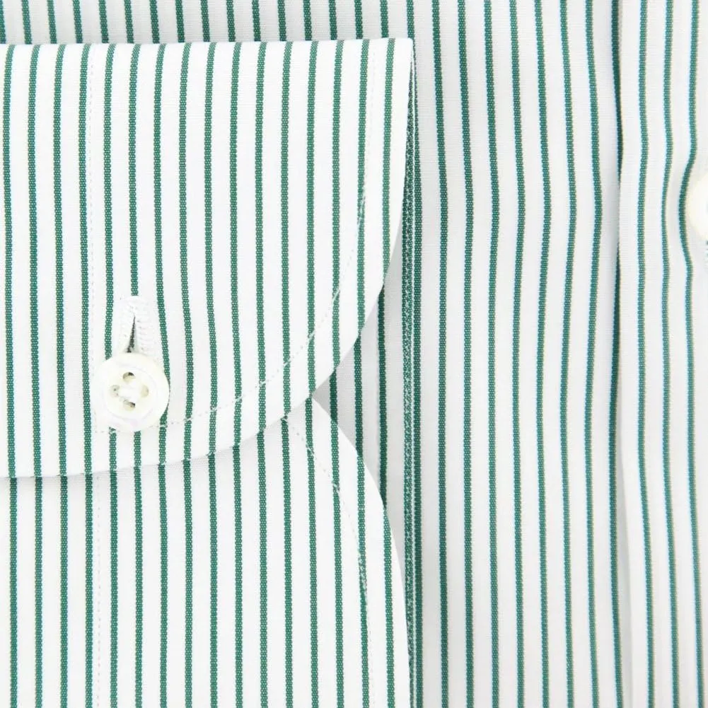 Stripes Button Down Button-Down Collar Cotton Slim Fit Dress Shirt