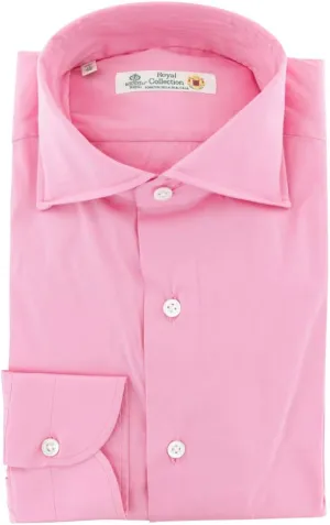 Stripes Button Down Spread Collar Cotton Blend Slim Fit Dress Shirt