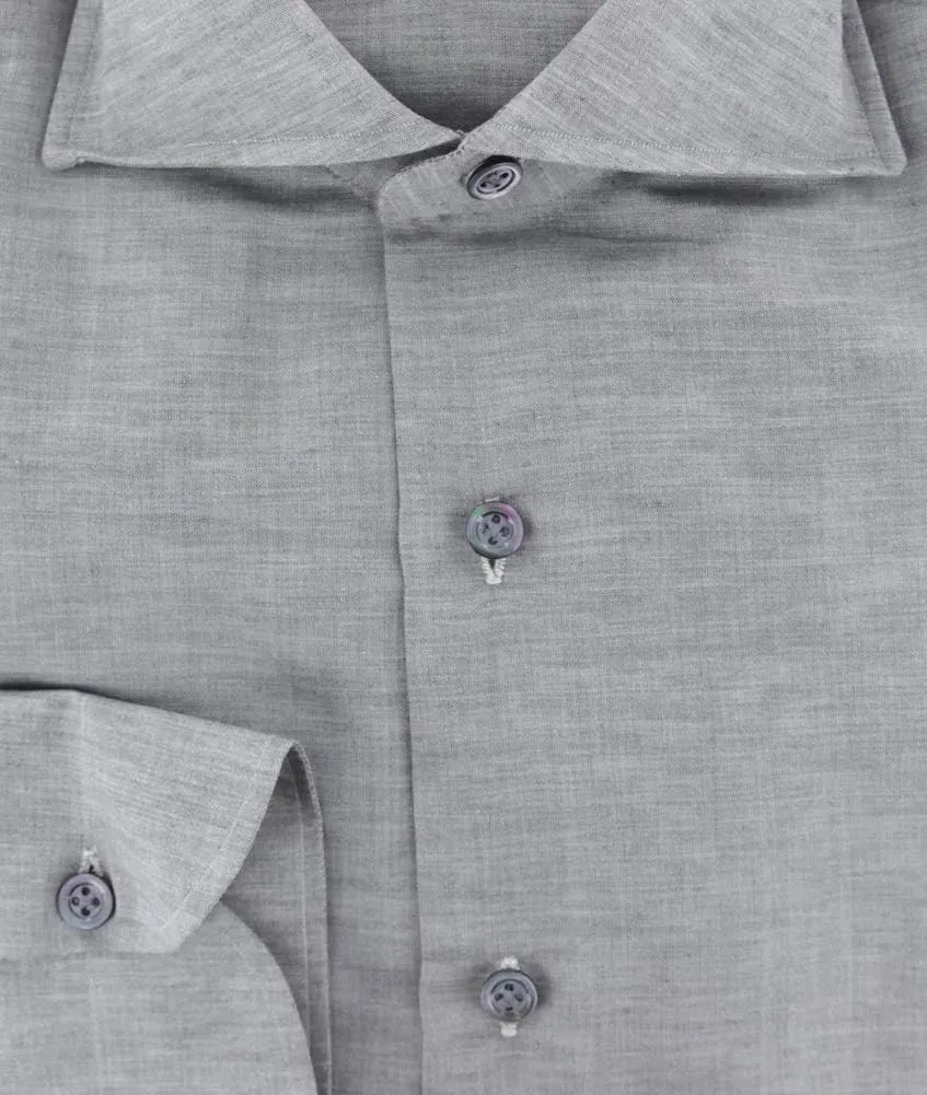 Stripes Button Down Spread Collar Cotton Slim Fit Dress Shirt