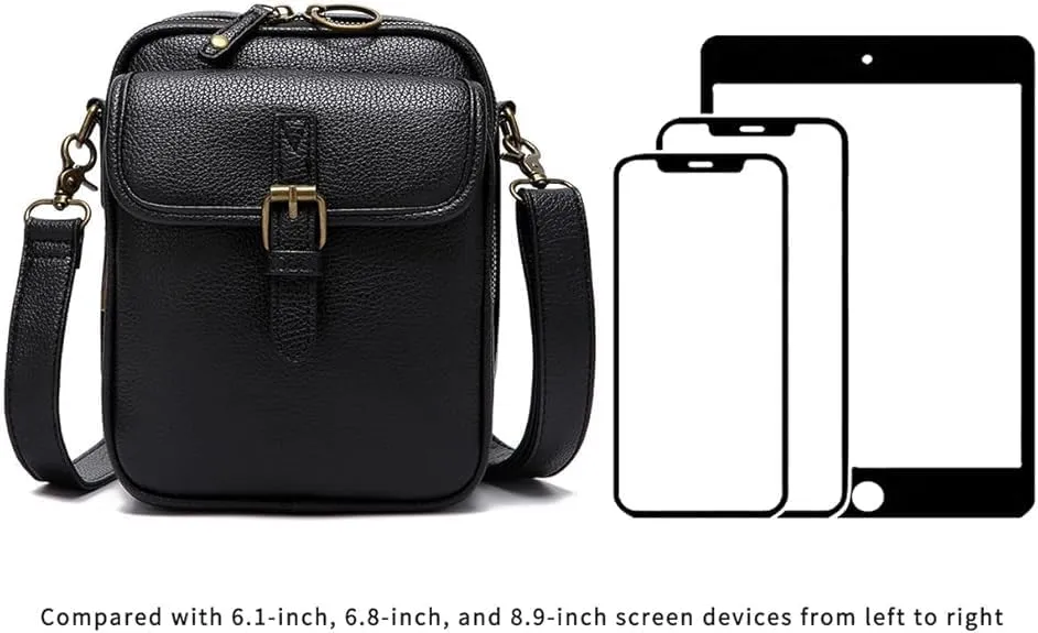 Successivei Urvashi crossbody bag, Zealburst Crossbody Leather Bag,Submarinen Crossbody Leather Bag with Card Slots