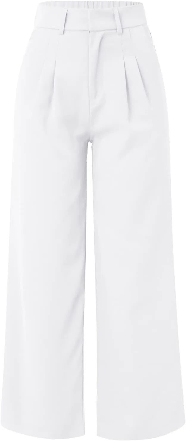 Summer Pants for Women 2024 Trendy Women Wide Leg Pants for Women Work Business Casual High Waisted Dress