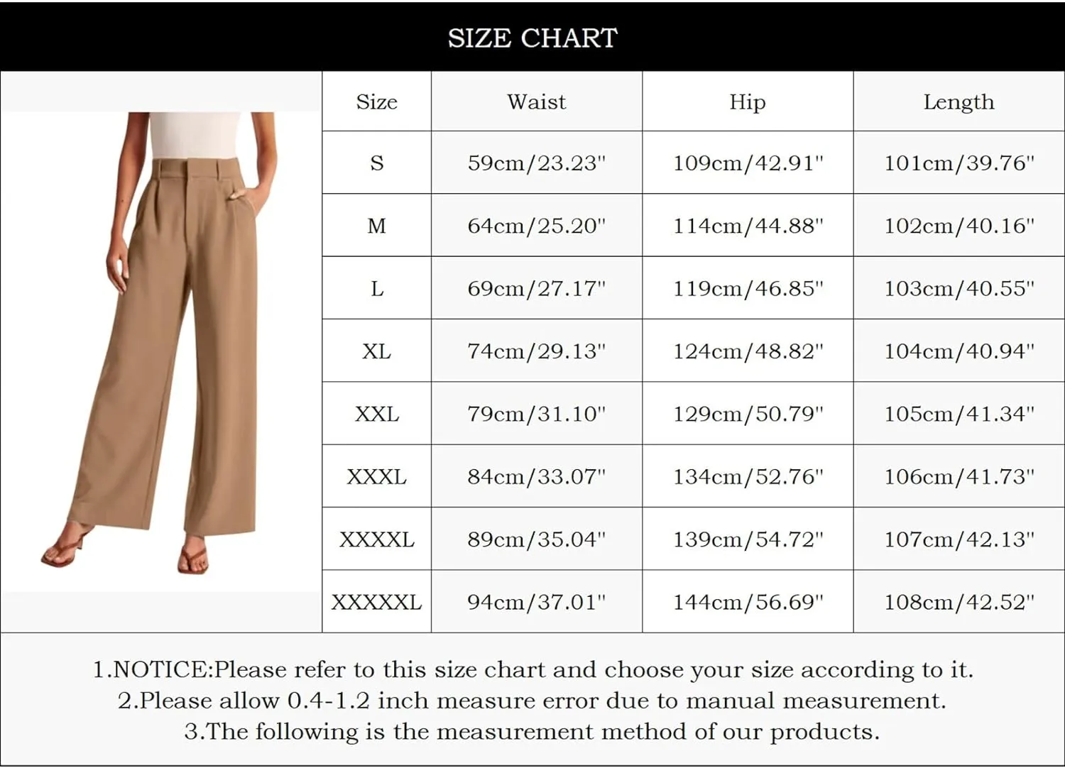 Summer Pants for Women 2024 Trendy Women Wide Leg Pants for Women Work Business Casual High Waisted Dress
