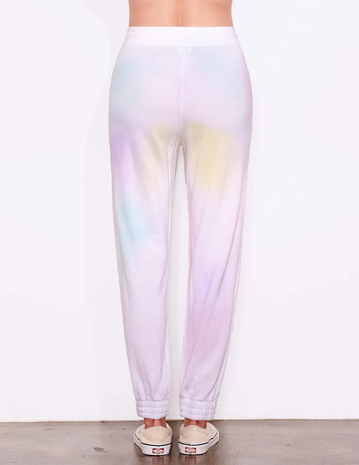 SUNDRY Spray Painted Jogger- Faded Rainbow