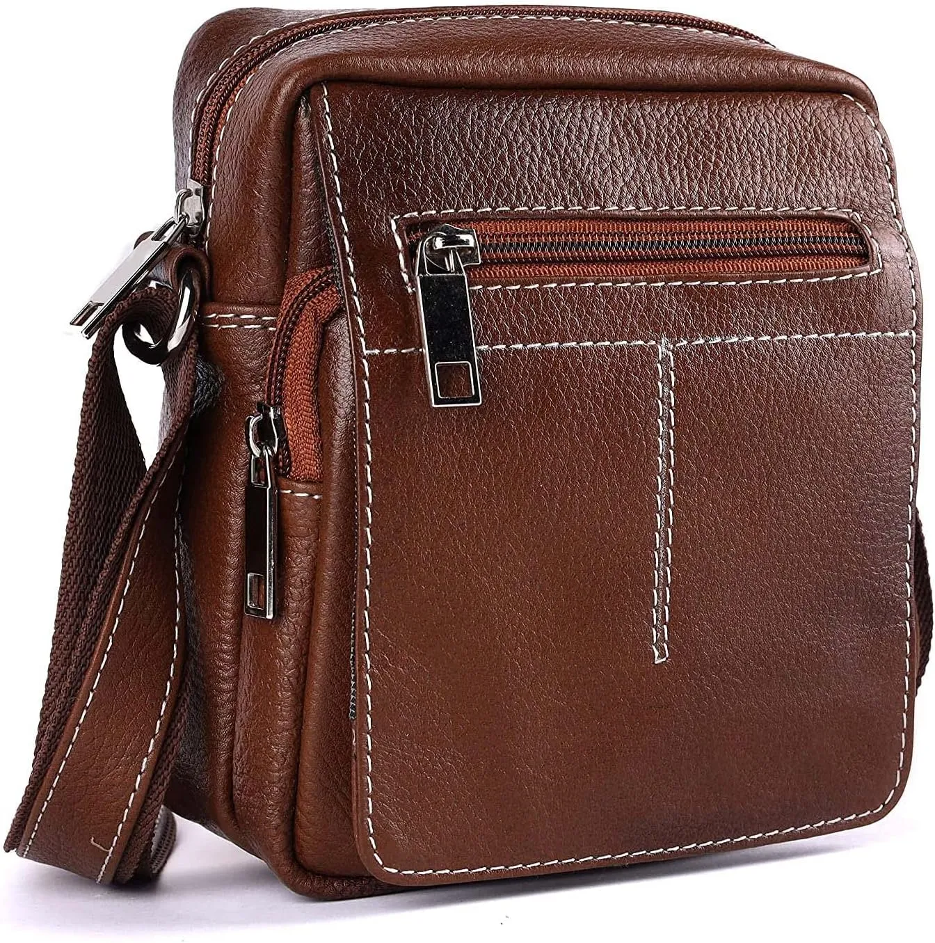 SUNLEXA :Real Leather Crossbody Bags for Women Travel Purse Crossover, Long Over the Shoulder Sling Womens Purses.
