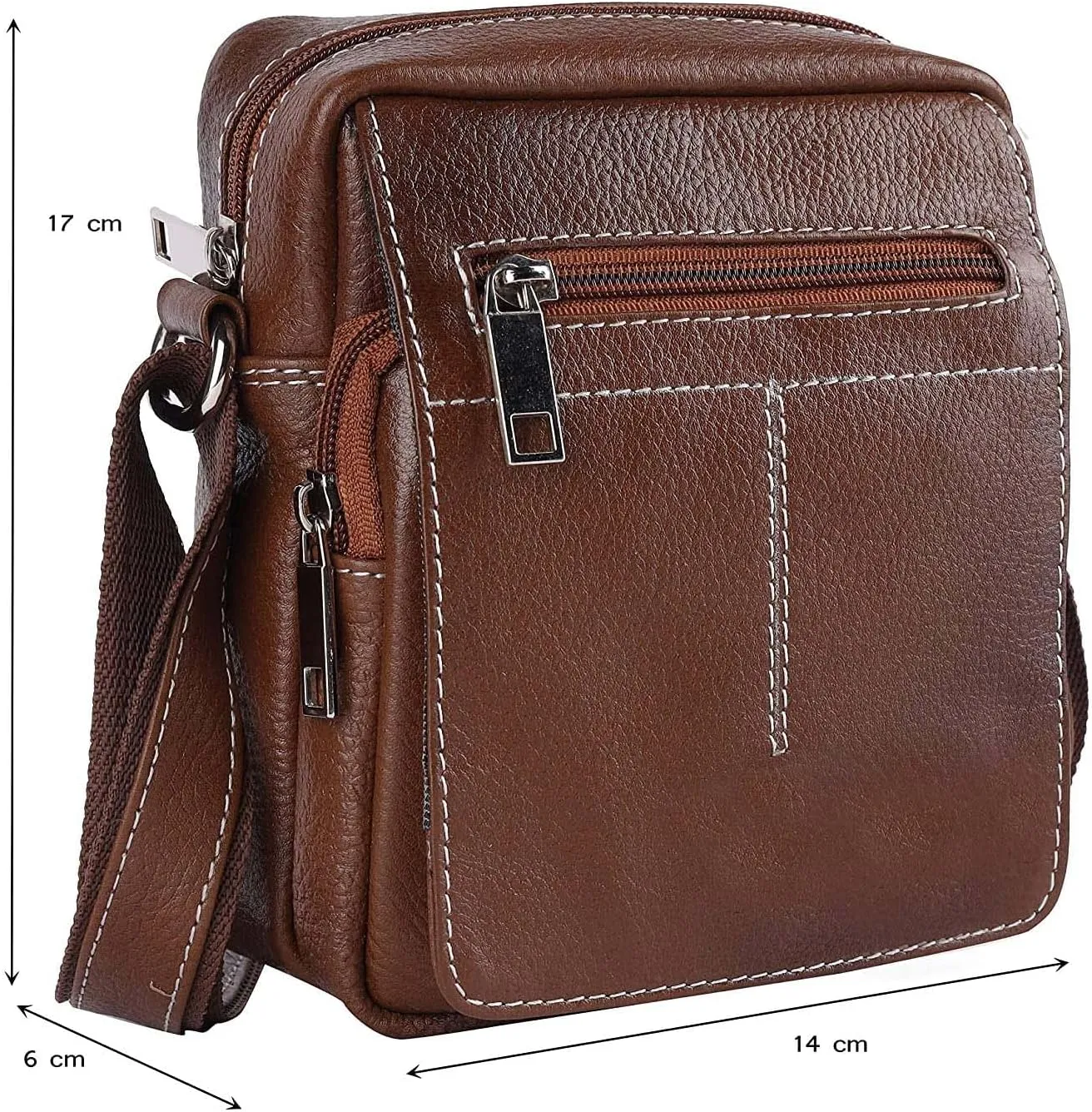 SUNLEXA :Real Leather Crossbody Bags for Women Travel Purse Crossover, Long Over the Shoulder Sling Womens Purses.