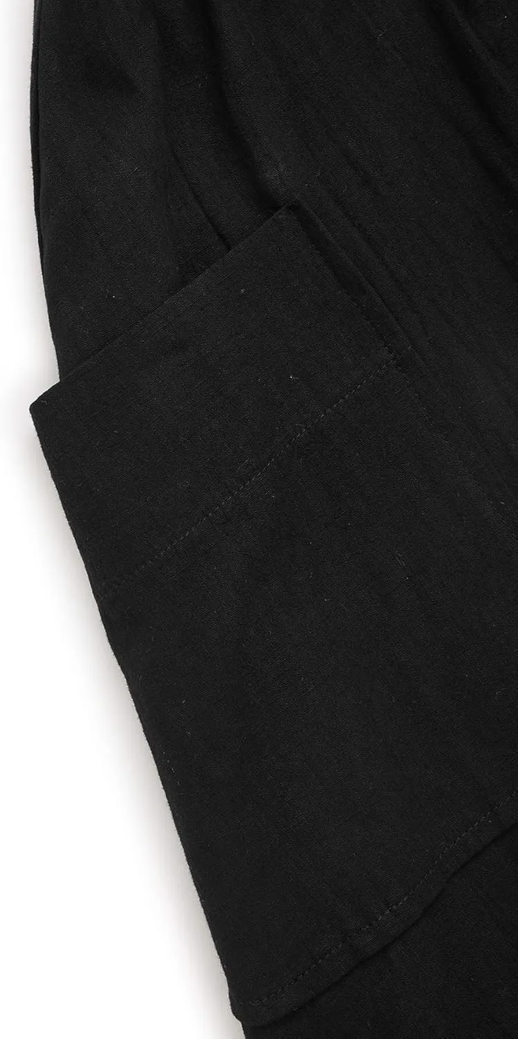 SweatyRocks Women's Casual High Waist Pleated A-Line Midi Skirt with Pocket